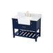 Clement 42 X 22 X 34.13 inch Blue Bathroom Vanity Cabinet
