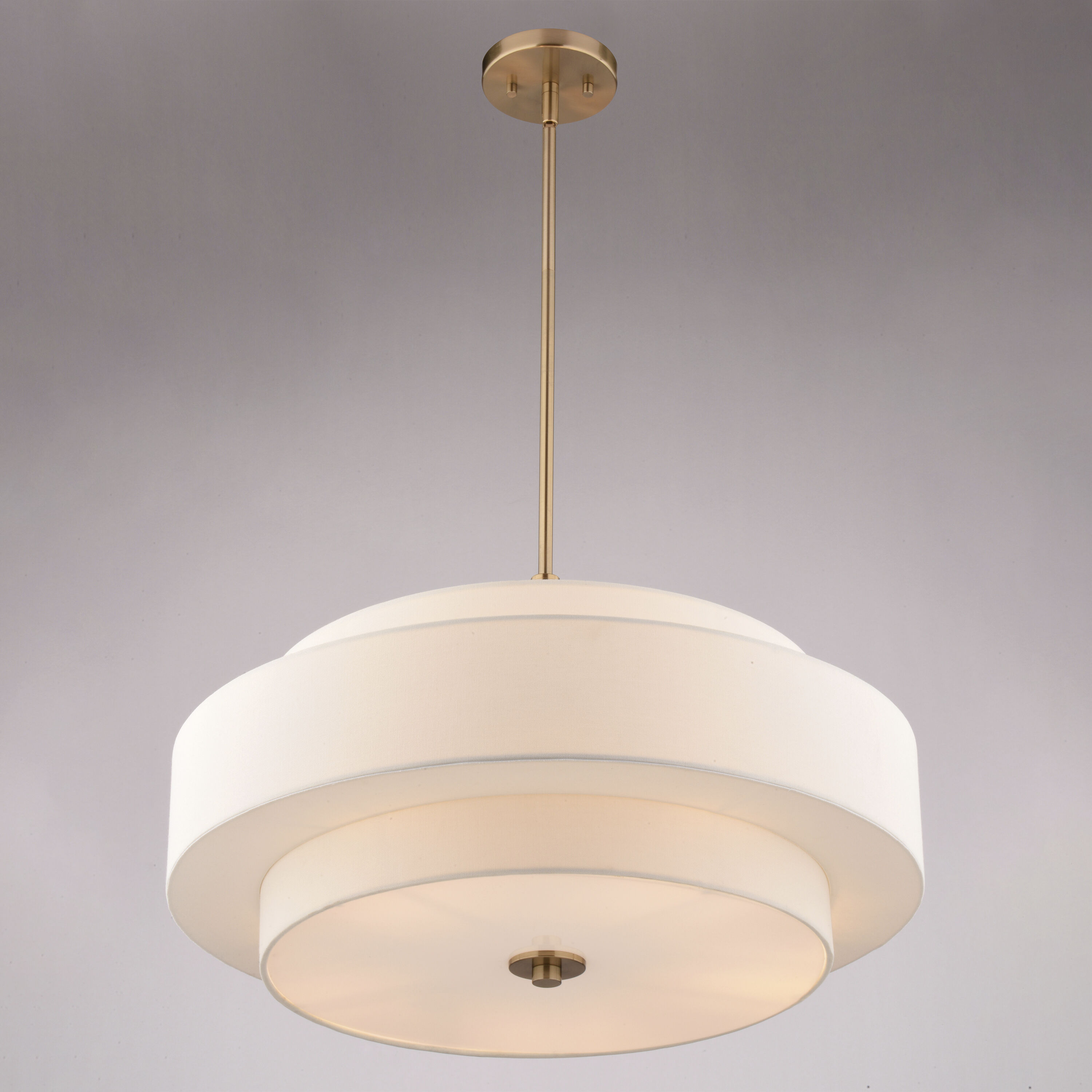 Brentwood 5 Light 24 inch Sunset Gold Pendant Ceiling Light