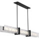 Lumina LED 66 inch Dark Matte Black Linear Chandelier Ceiling Light