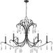 Amara 6 Light 58.75 inch Matte Black Chandelier Ceiling Light