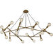 Guesting 20 Light 54 inch Antique Brass Chandelier Ceiling Light