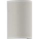 Inspire LED LED 6 inch Off White Linen ADA Wall Sconce Wall Light