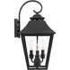 Sean Lavin Galena 3 Light 19 inch Textured Black Outdoor Wall Lantern