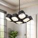 Arena LED 17.63 inch Black Chandelier Ceiling Light