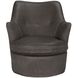 Hotchkiss Boyce Black Swivel Arm Chair