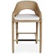 Kavali 42 inch Natural Honey and Oyster White Outdoor Barstool