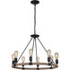 Dillon 8 Light 30.08 inch Flat Black Chandelier Ceiling Light