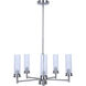 Benson 5 Light 23 inch Brushed Nickel Chandelier Ceiling Light