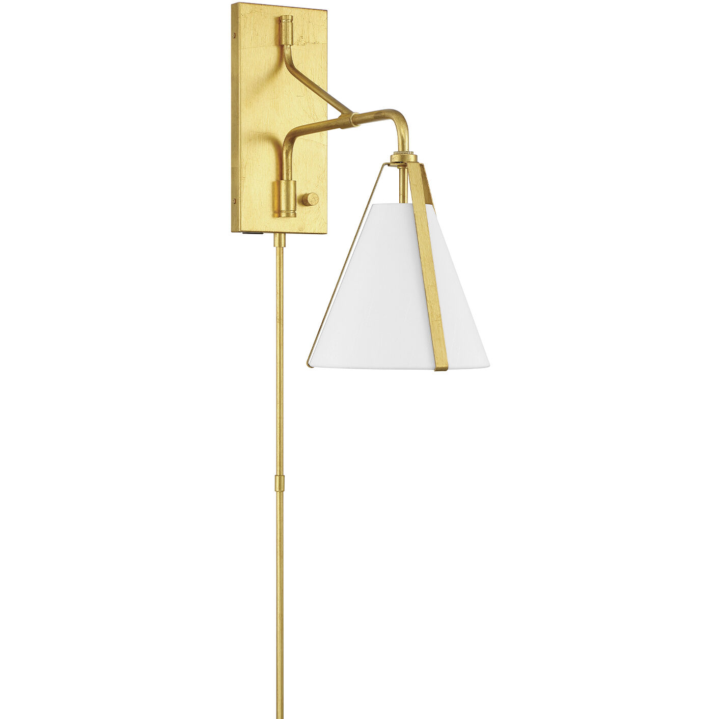 Fulton 18 inch 60.00 watt Antique Gold Task Sconce Wall Light