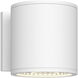 Nordic LED 5 inch White Exterior Wall Light