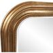 French Philippe 42 X 30 inch Antique Gold Leaf Vanity Mirror