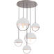 Mavisten Edition Copernica LED 30 inch Pewter Pendant Ceiling Light in White