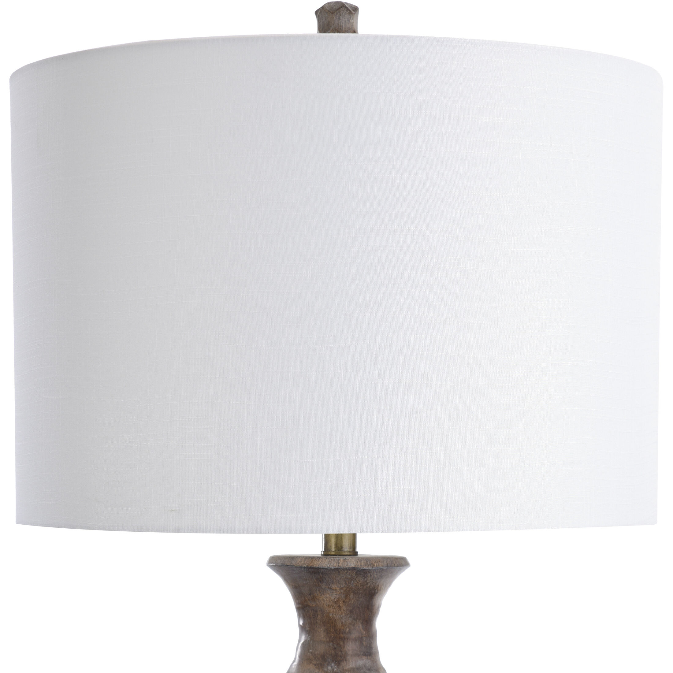 Logan 33 inch 150.00 watt Brown Lamp Body With Gold Metal Accent Table Lamp Portable Light