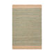 Davidson 72 X 48 inch Teal/Khaki Rugs, Jute and Cotton