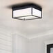 Bretton LED 12 inch Black Flush Mount Ceiling Light