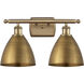 Ballston Dome LED 17.5 inch Brushed Brass Bath Vanity Light Wall Light