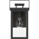 Timbergrove 1 Light 12.25 inch Matte Black Outdoor Wall Light, Small