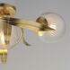 Firenze 3 Light 21.5 inch Gold Leaf Flush Mount Ceiling Light
