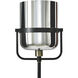 Mercer 67 inch 100 watt Charity Gold and Plated Silver Floor Lamp Portable Light