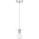 Central 1 Light 6 inch Polished Nickel Pendant Ceiling Light