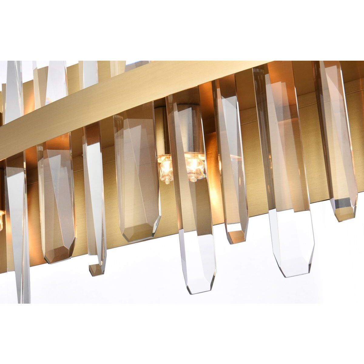 Serena 8 Light 30 inch Satin Gold Bath Sconce Wall Light 