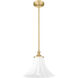 Fleur 1 Light 12 inch Modern Gold Pendant Ceiling Light