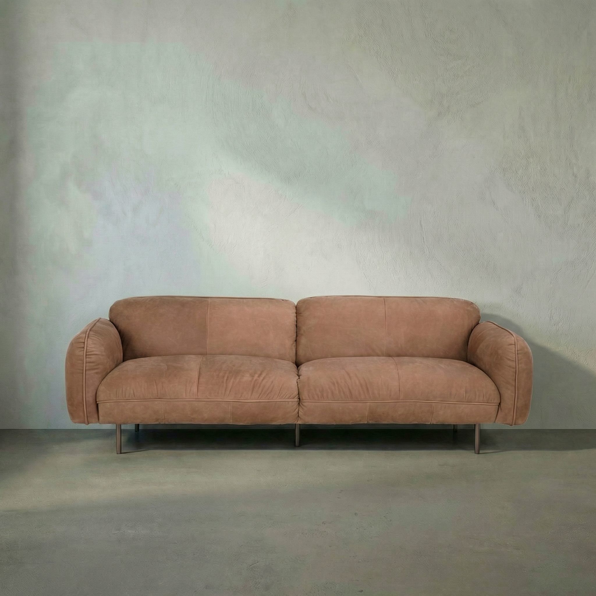 Franklin Coris Brown Leather Sofa
