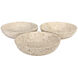 Marble 10 X 3 inch Bowls, Set of 3