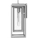 Coastal Elements Republic Outdoor Wall Mount Lantern in Satin Nickel, Non-LED, Estate Series