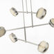 Kelly Wearstler Melange LED 54 inch Polished Nickel Multi-Positional Chandelier Ceiling Light