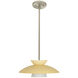 Trilo 15 1 Light Satin Nickel Stem Pendant Ceiling Light