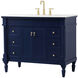 Lexington 42 X 21.5 X 35 inch Blue Vanity Sink Set