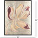 Floral Spice Red and Beige and Metallic and Neutral Canvas, The Studio