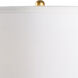 Chelsea House 27 inch 100.00 watt Cobalt/White Glaze/Antique Gold Leaf Table Lamp Portable Light