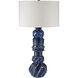 Undersea 31 inch 150 watt Dark Blue Reactive Table Lamp Portable Light