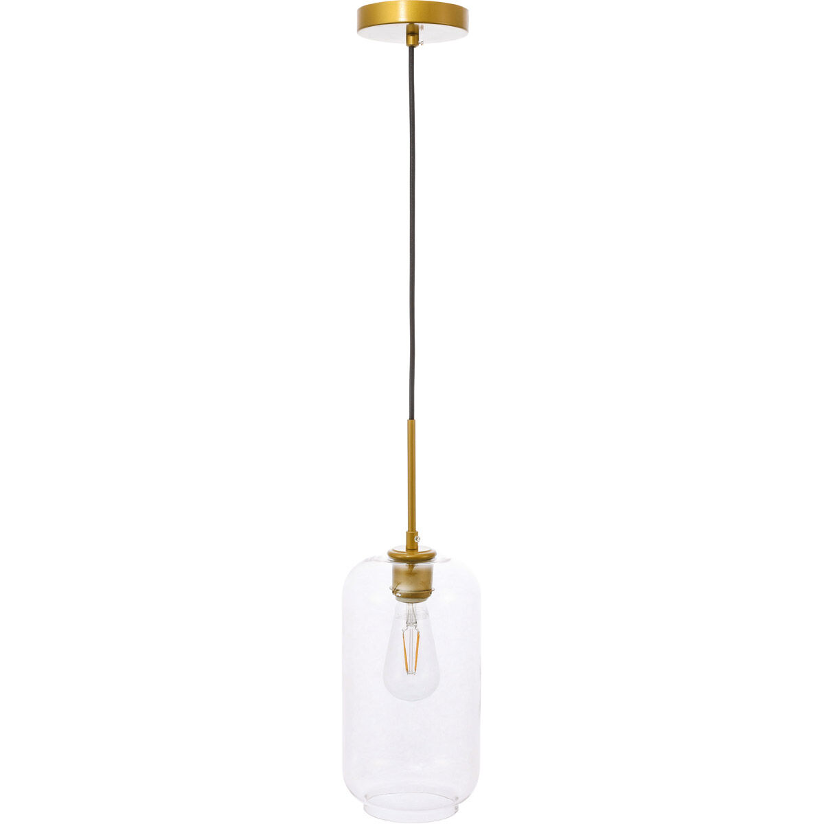 Collier 1 Light 6.1 inch Brass Pendant Ceiling Light