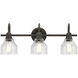 Avery 3 Light 24 inch Olde Bronze Wall Mt Bath 3 Arm Wall Light