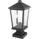Beacon 2 Light 22 inch Oil Rubbed Bronze Outdoor Pier Mounted Fixture in 8.5