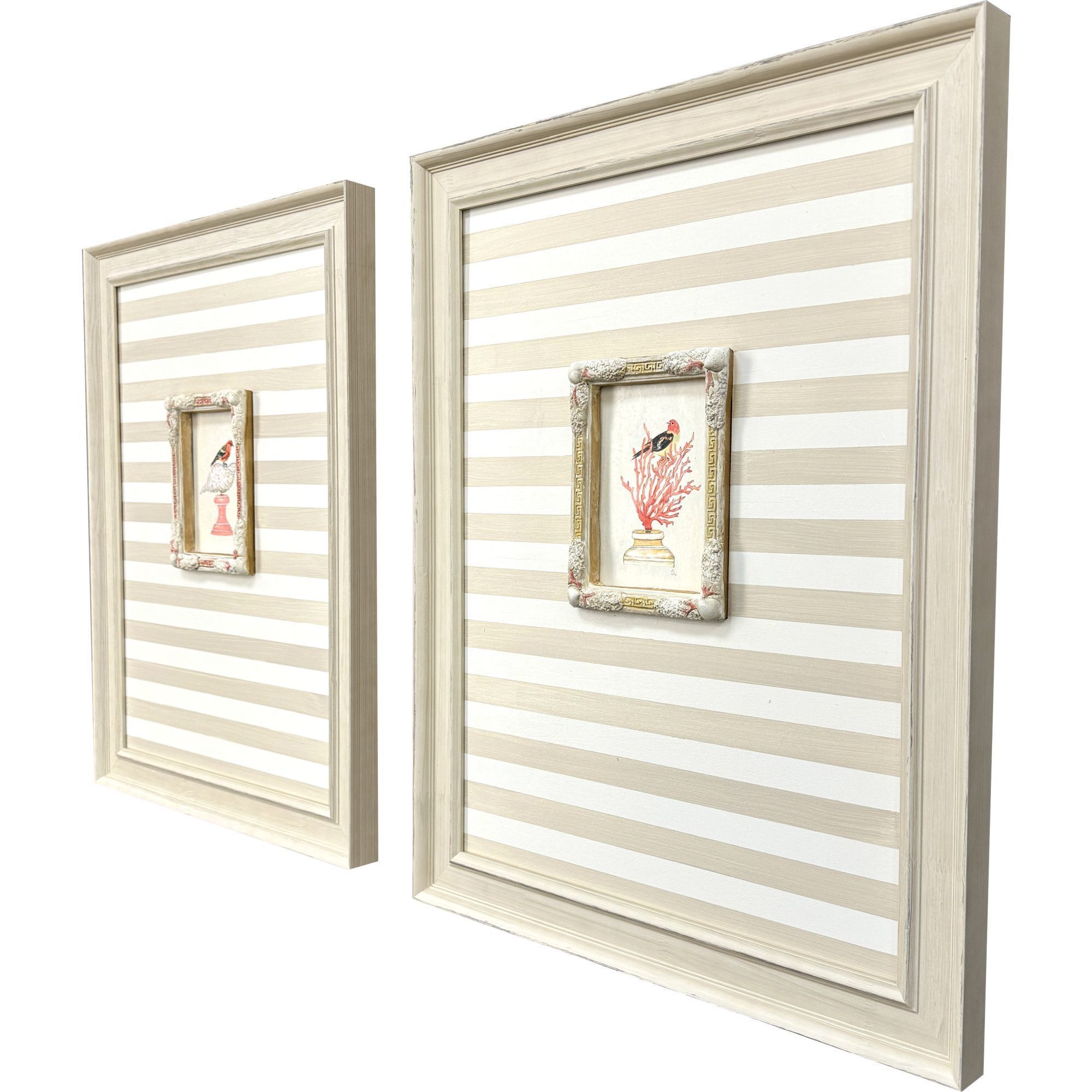 Underwater Collage Blue and Green and Orange and Yellow Framed Art, The Studio