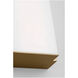 Panna LED 30 inch Satin Brass Vanity Light Wall Light