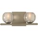 Corona LED 12 inch Satin Nickel Bath Vanity Light Wall Light