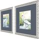 Paragon Blue and Green and White Framed Art