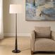 Tallarico 61 inch 150 watt Dark Bronze and Black Marble and Antique Brass Floor Lamp Portable Light