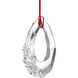 Forever Trinity LED 3.5 inch Polished Chrome Pendant Ceiling Light in Red Rope, Red Rope