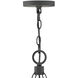 Open Air Sawyer 9 Light 30 inch Aged Zinc with Distressed Black Outdoor Hanging in Non-LED