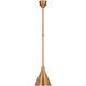 Thomas O'Brien Academy Barn Light LED 9 inch Soft Copper Conical Savannah Pendant