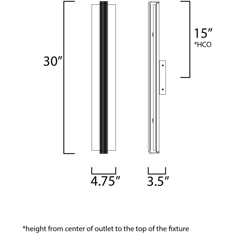 Ripple LED 4.75 inch Polished Chrome Bath Vanity Light Wall Light