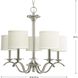 Briscoe 5 Light 22.81 inch Brushed Nickel Chandelier Ceiling Light