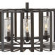 Open Air Reid 6 Light 28.25 inch Brushed Graphite Outdoor Hanging in Non-LED