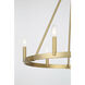 Dutton 6 Light 27.75 inch Signature Brass Chandelier Ceiling Light